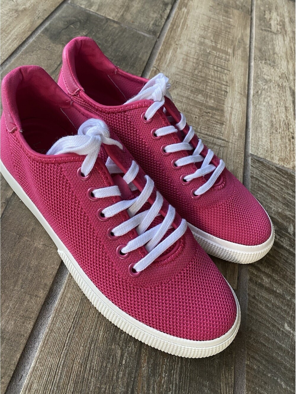 Lauren Ralph Lauren Women's Jaylin Sneakers Shoes Hot Pink Size 8B